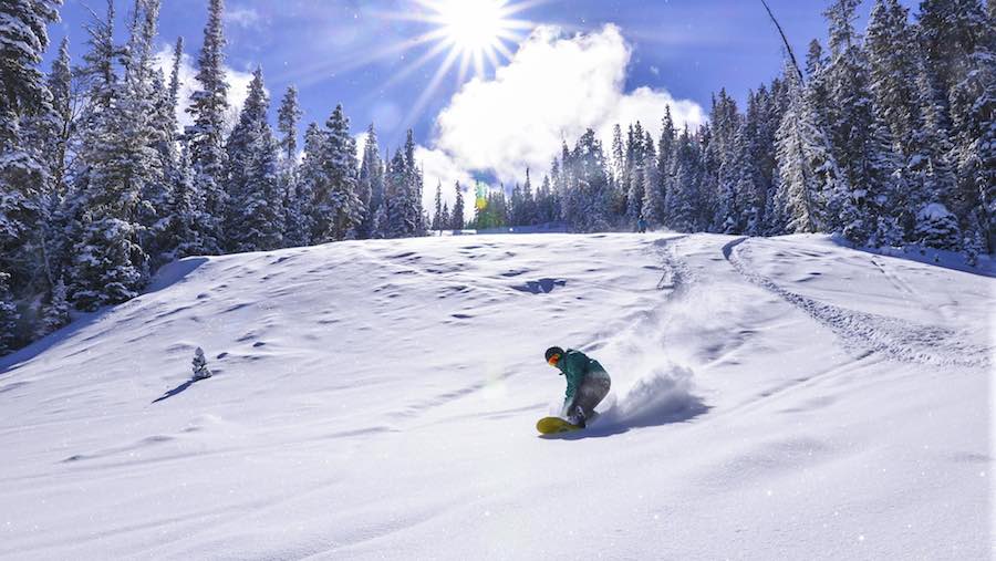 Bluebird Snowboarding at Angel Fire Resort