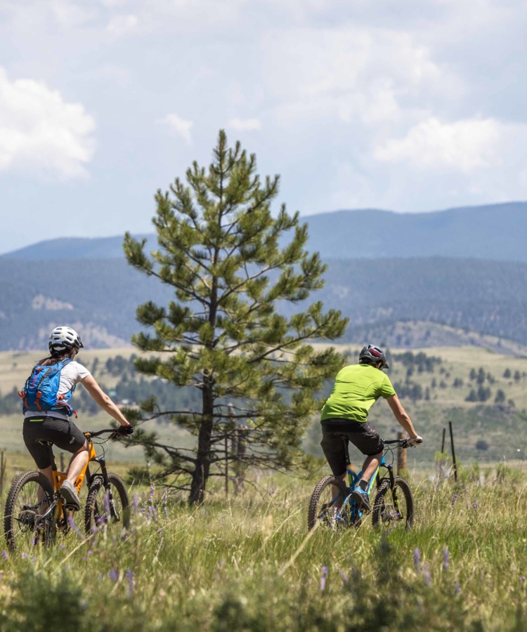 Mountain Biking in Angel Fire, New Mexico.