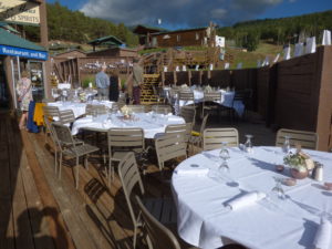 Base Deck village haus Angel Fire Resort wedding